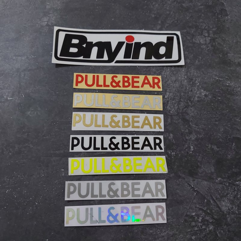 STICKER PULL&amp;BEAR PULL N BEAR KECIL MINI 7 CM CUTTING