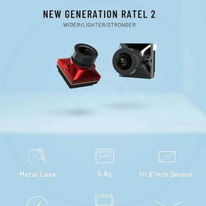 Ratel 2 Red Caddx Fpv Micro Size Starlight Freestyle Fpv Camera