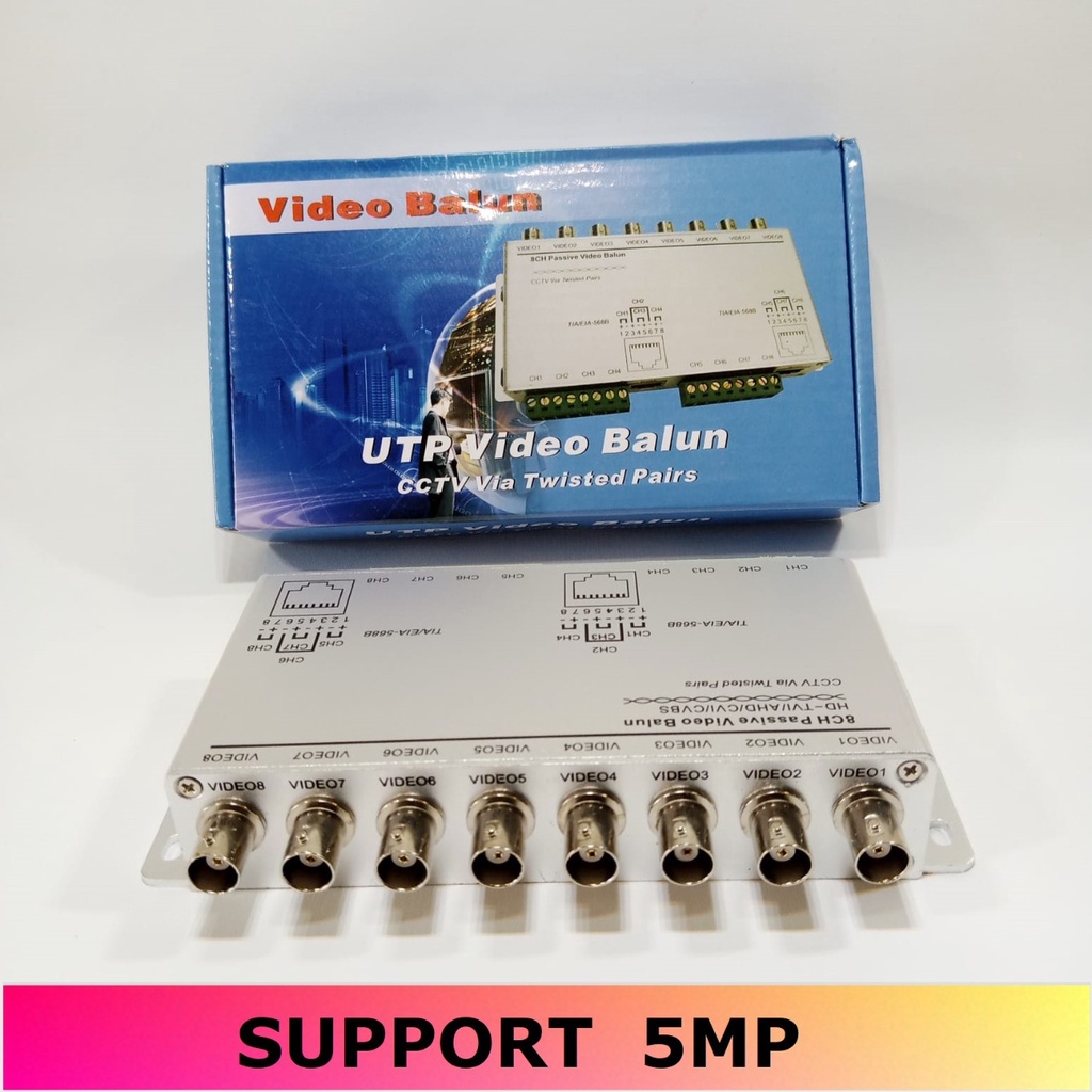 Video Balun 8ch Passive