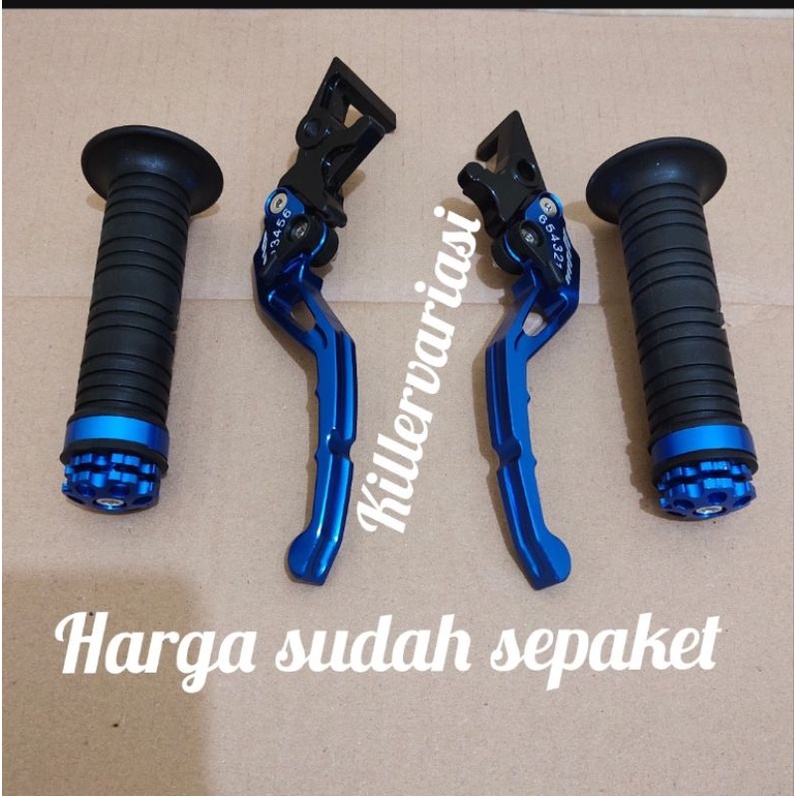 promo paket handgrip Jalu + handle rem cnc pcx 150 pcx 160 Vario 160 double disc harga Sepaket sesuai foto