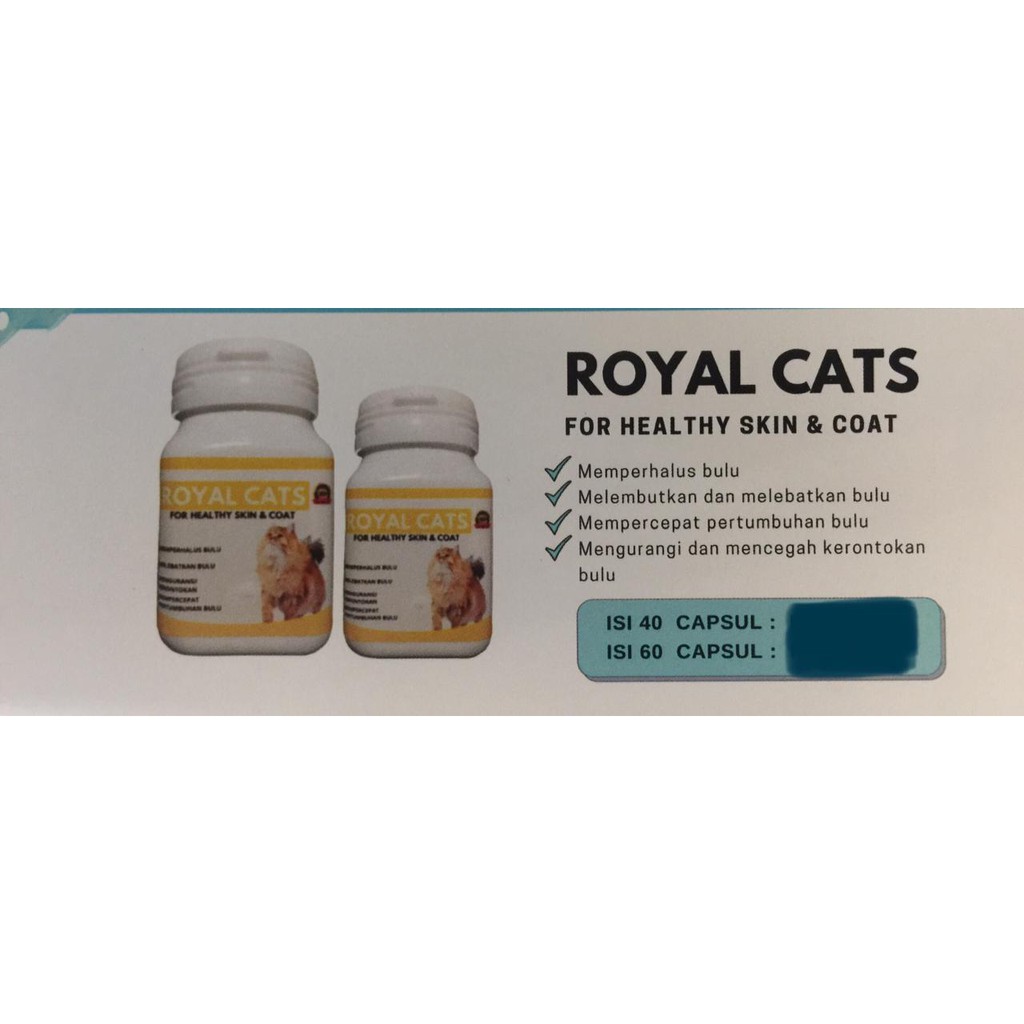 Vitamin Bulu Nafsu Makan Kucing Easy Fat Royal Cats Immune Support