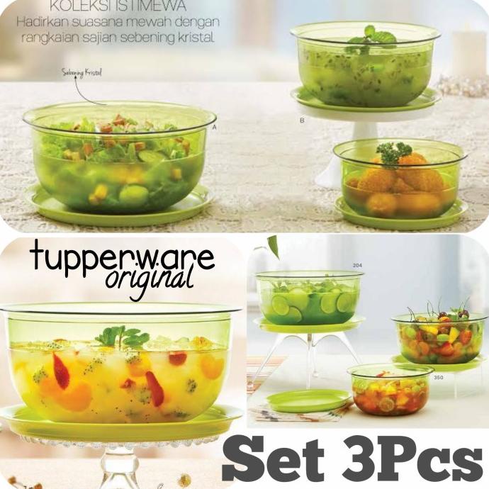 Tupperware Original Crystal Wadah Saji Sup Es Buah Opor Gulai Kari
