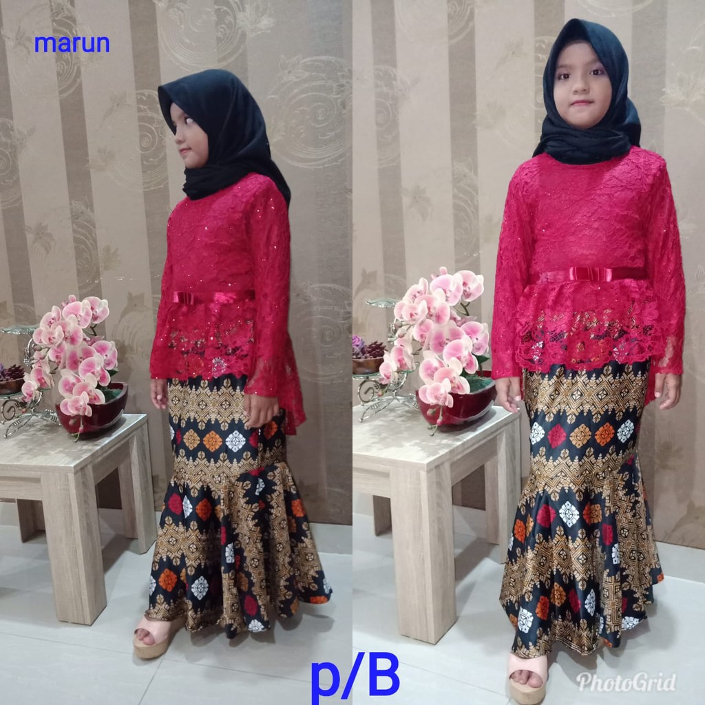 Setelan Kebaya Anak Brukat