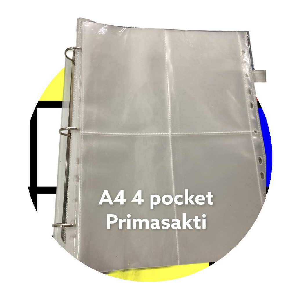 

Custom Sleeve Pocket Collector 0.08 Mm A4 4 pocket [10 lembar/pak]