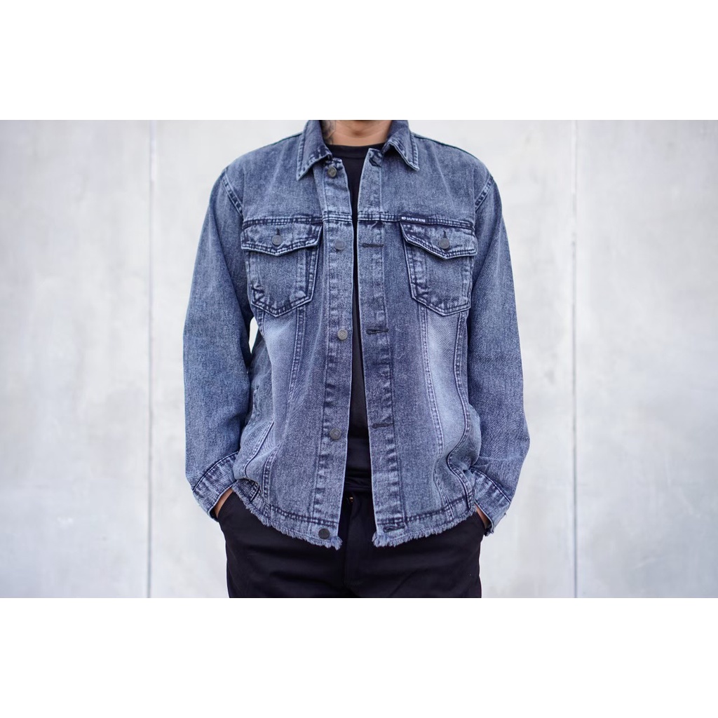 Legend of Denim jaket pria jaket jeans jaket denim jeans pria jaket jeans pria jaket distro jaket jeans denim pria jaket jeans denim jacket warna biobleach JRN601