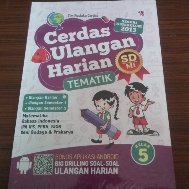 Cerdas Ulangan Harian tematik kelas 5 SD/MI semester 1 dan 2