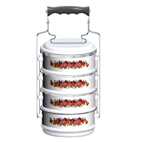 Rantang 4 susun - Maspion Rantang Susun 4 Enamel 18 cm