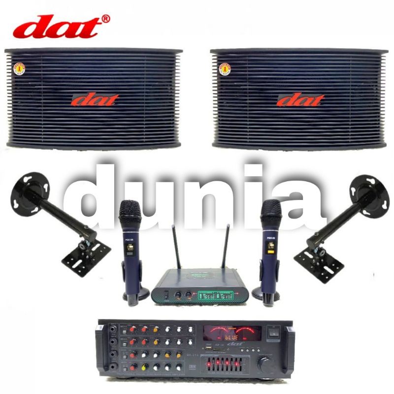 Paket Soundsystem Karaoke Dat AK 100 - DA 313 Original 10 inch Bluetooth