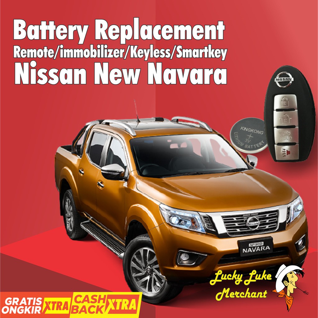 Jual Baterai Remote Kunci Mobil Nissan New Navara Immobilizer Keyless Smart Key Smartkey Battery Indonesia Shopee Indonesia