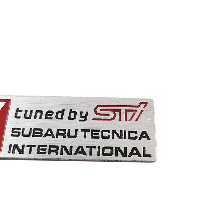 1pc Stiker Emblem Logo SUBARU TECNICA INTERNATIONAL Bahan Metal Untuk Mobil SUBARU STI