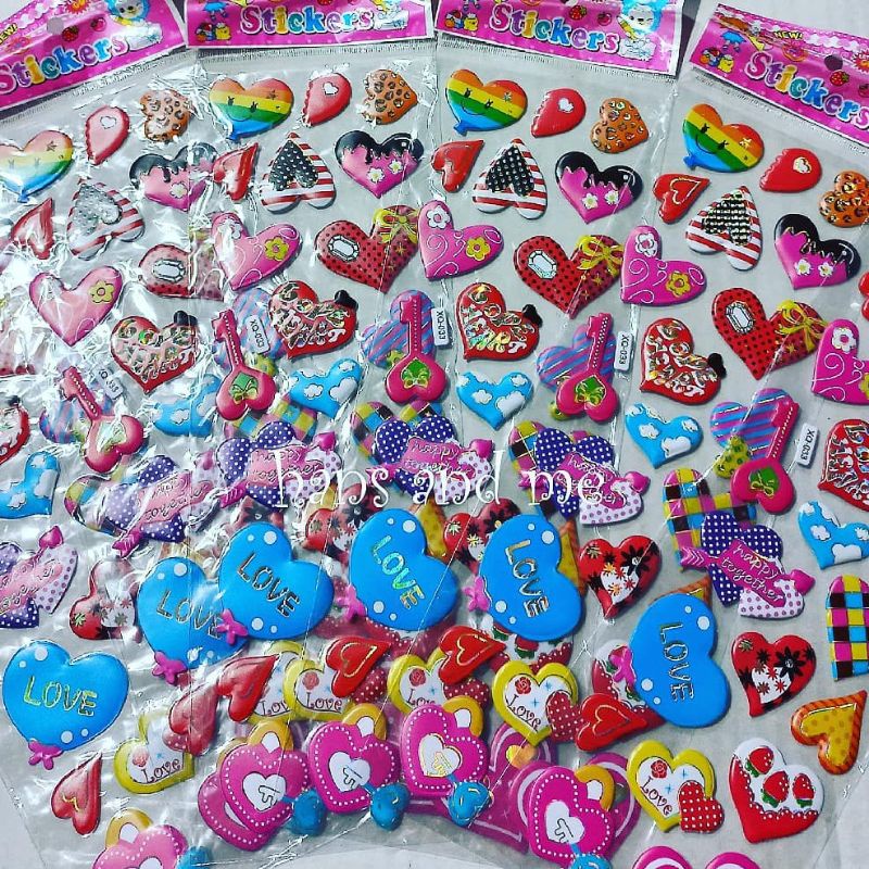 

Sticker Anak Stiker Timbul Hati