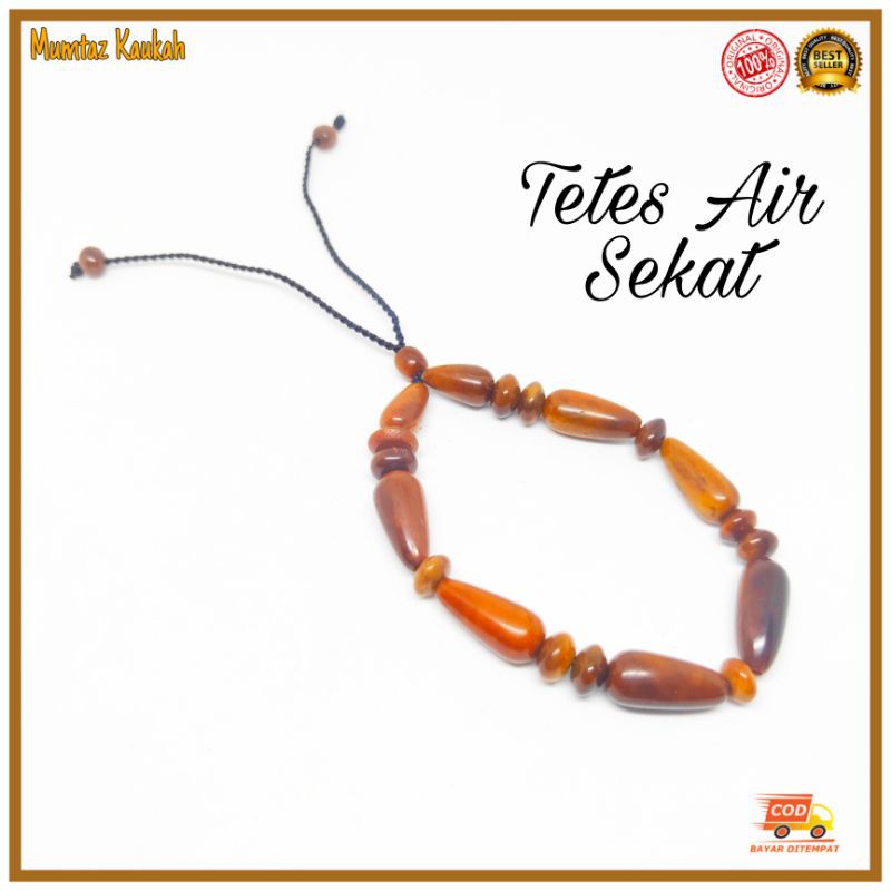 Gelang kokka koka tetes air sekat / gelang kaukah kaokah coklat kauka kaoka original kokah kokkah