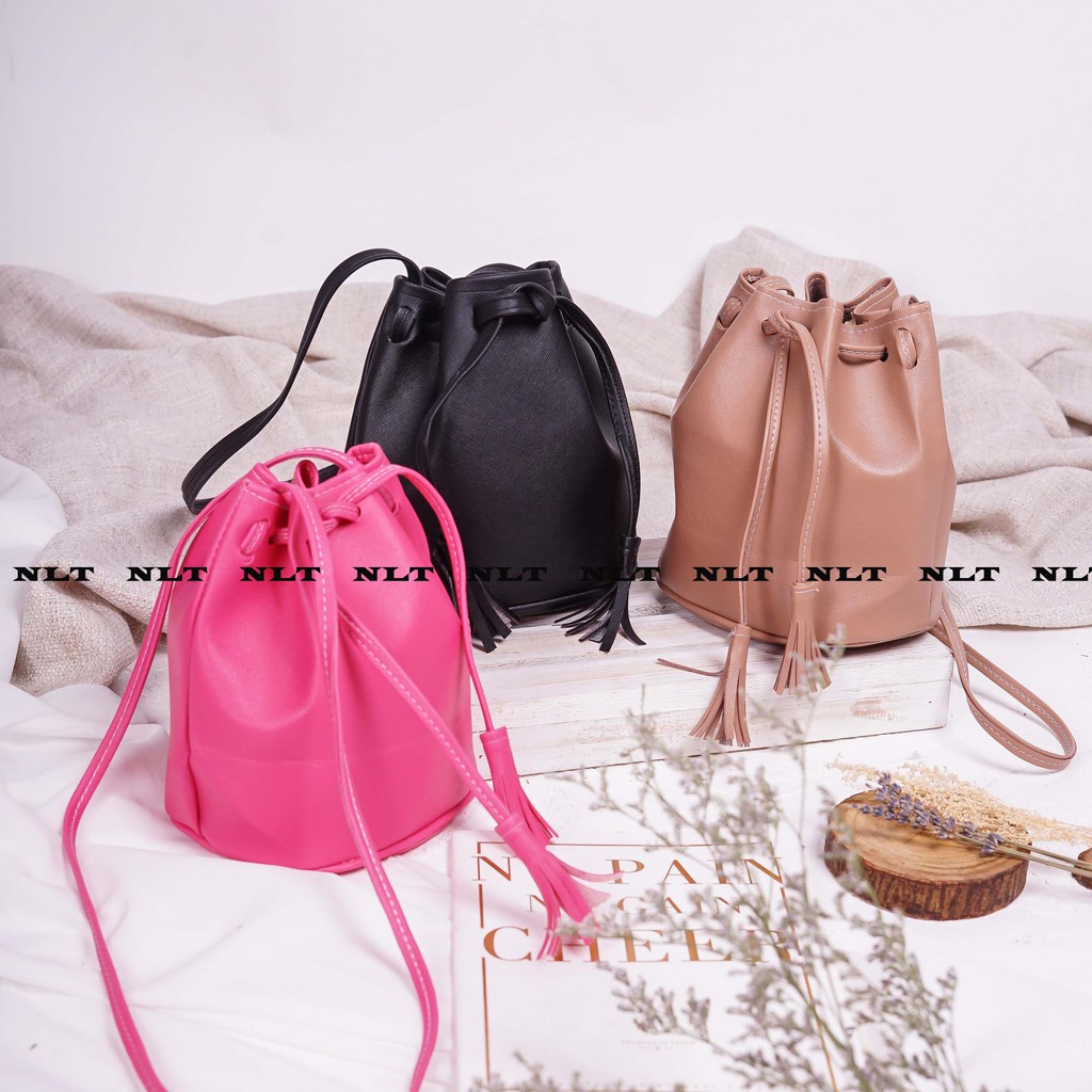 NunuLisaTan - Sling Bag Fashion Wanita Tas Mini Model Serut