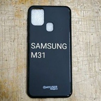 SAMSUNG M31 karet softcase silikon karet hitam mantap