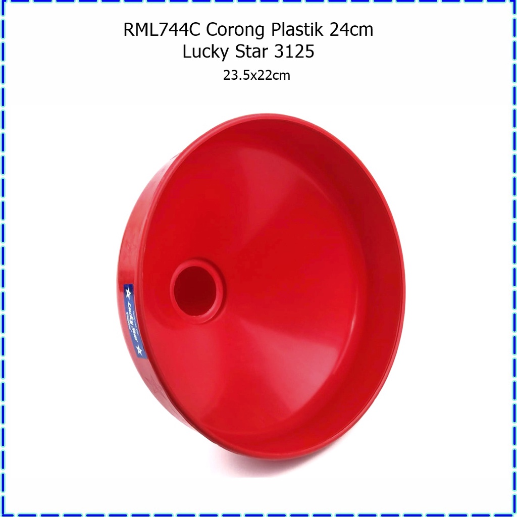 Corong Air/Corong Minyak Plastik 20cm &amp; 24cm Lucky Star