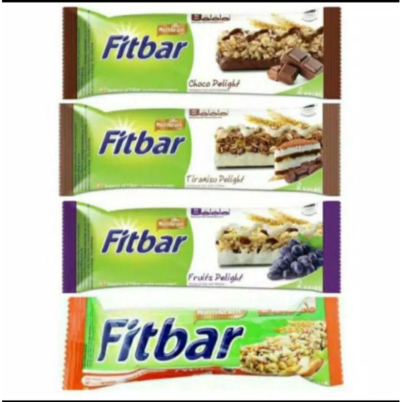 

FITBAR 1PCS ALL VARIAN CHOCO,NUTS, FRUITS, TIRAMISU