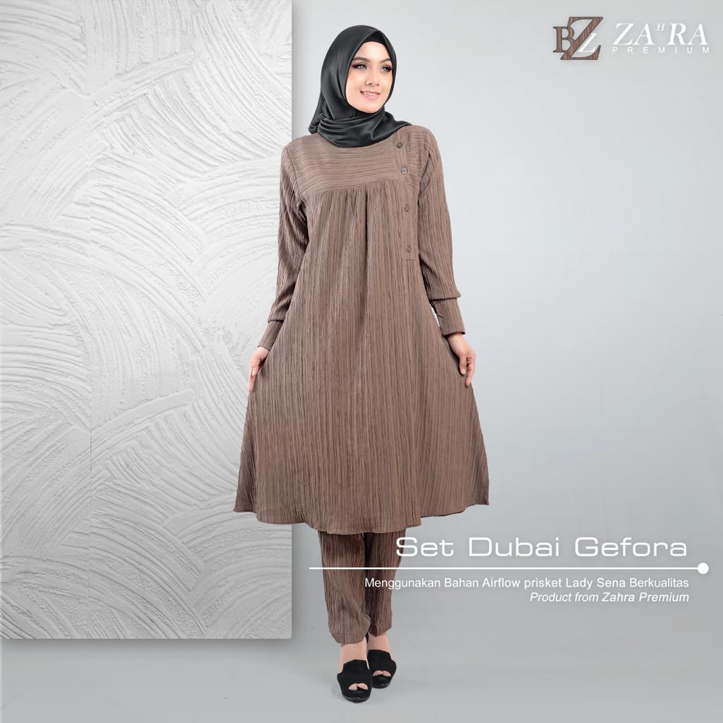 Setcel Crinkle Set Dubai Gefora One Set Kekinian One Set Polos Baju One Set Kekinian Setcel Terbaru 