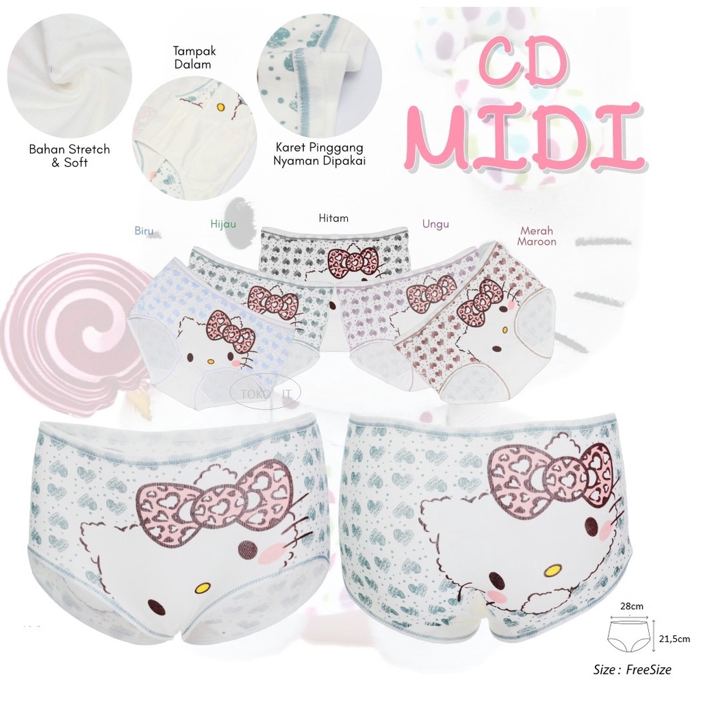 Celana Dalam Katun Wanita / Anak ABG / Remaja - HelloKitty CL