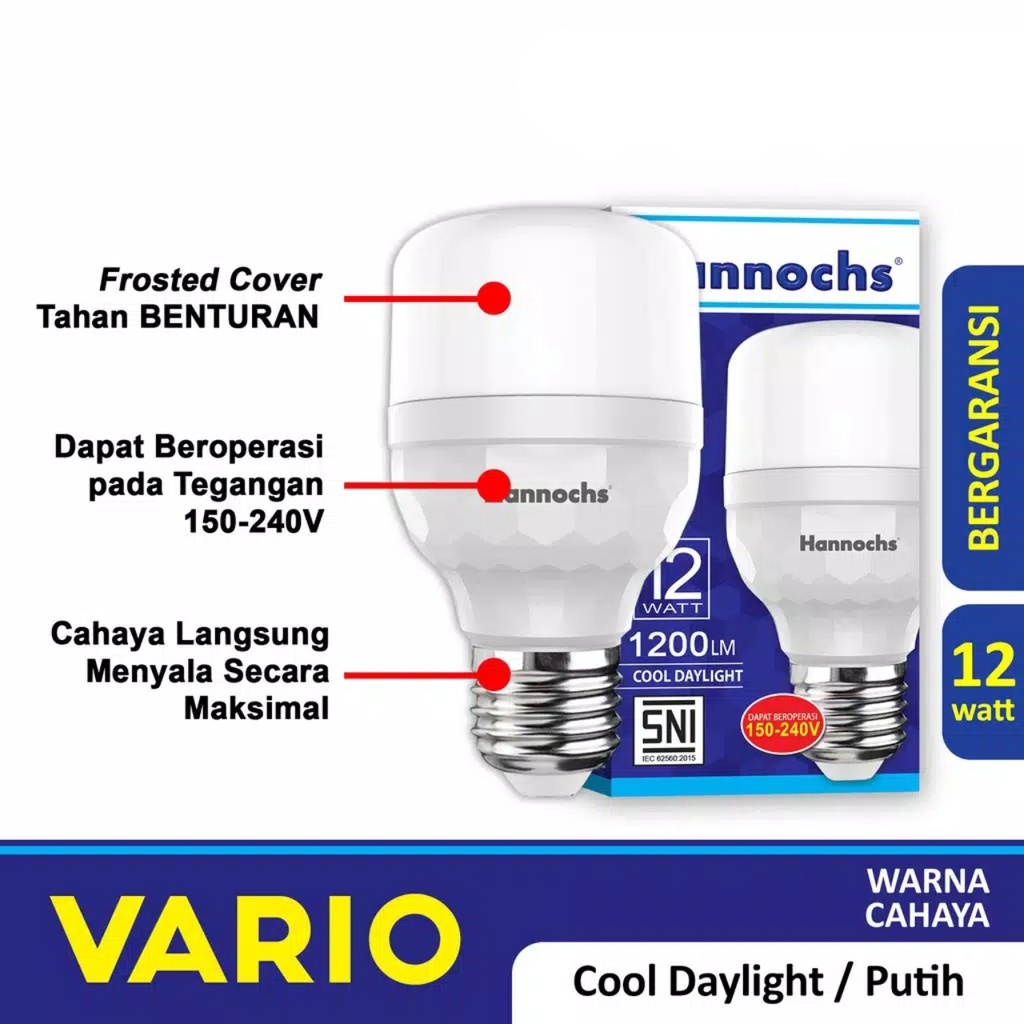 Hannochs Lampu LED Capsule Vario 12 Watt - Cahaya Putih