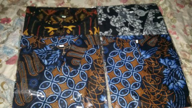 Bswart Batik Hrb026 Kenongo Hem Pendek Padi Pekalongan M L Xl Batik Pria Murah Modern Grosir