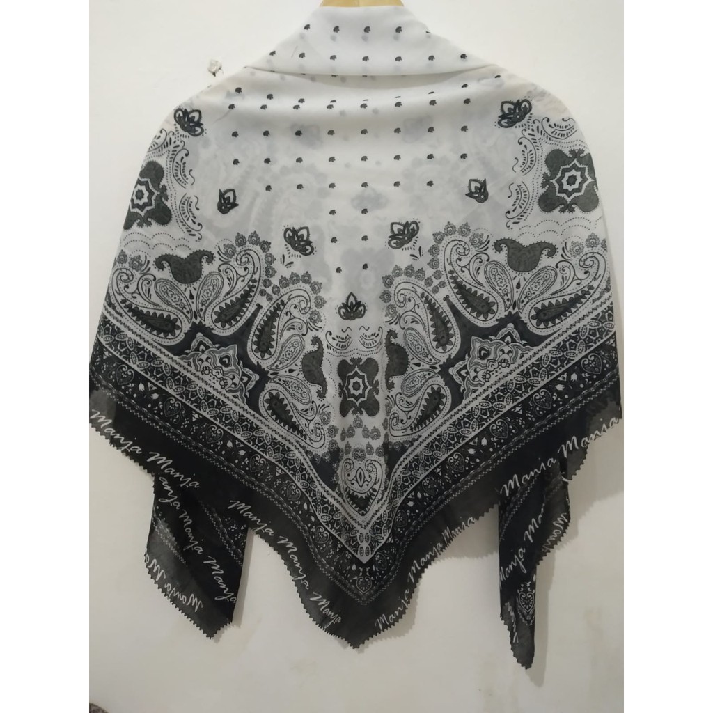 [ Promo COD ] Jilbab Motif, Kerudung Voal Motif Premium , Jilbab Segiempat Art , Hijab Square Diskon-C042