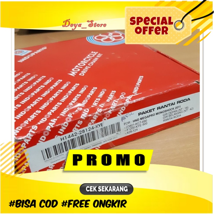 ORIGINAL AHM Ger Gear Set Megapro Monoshock SSS Ori karburator New Ori KYE Mono NPP Primus Indopart