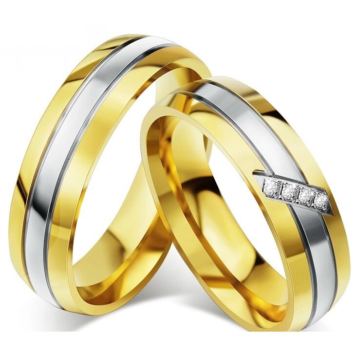 SALE / OBRAL Cincin Couple / Tunangan / Nikah / Pasangan / Titanium C016 Anti karat