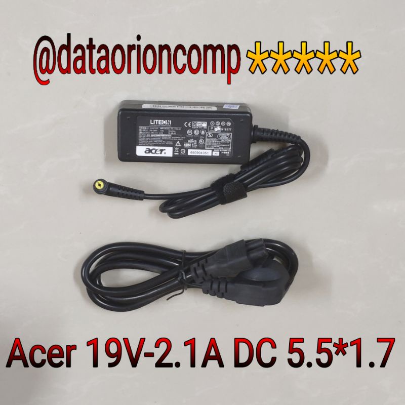 Adaptor Charger Acer 19V 2.1A DC 5.5*1.7 mm for Laptop Acer Aspire ES1-132 E3-111 E11-111 E3 E11