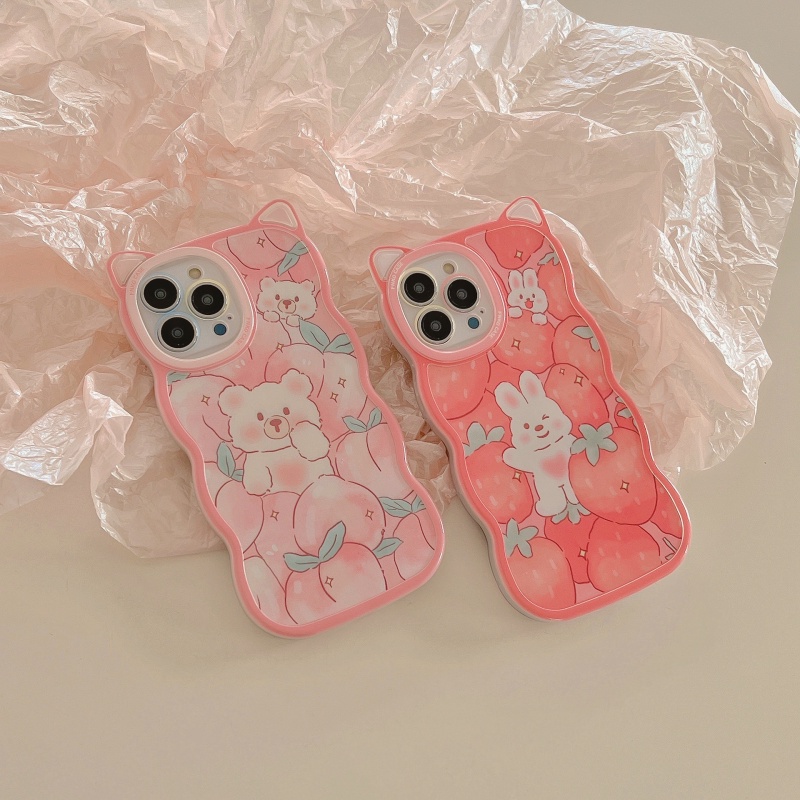 Soft case Silikon TPU Desain Telinga Kucing Kelinci Untuk iphone 13 12 11 Pro Max XS XR 8plus 12pro12pro Max 7 8plus X XS XR XSMAX