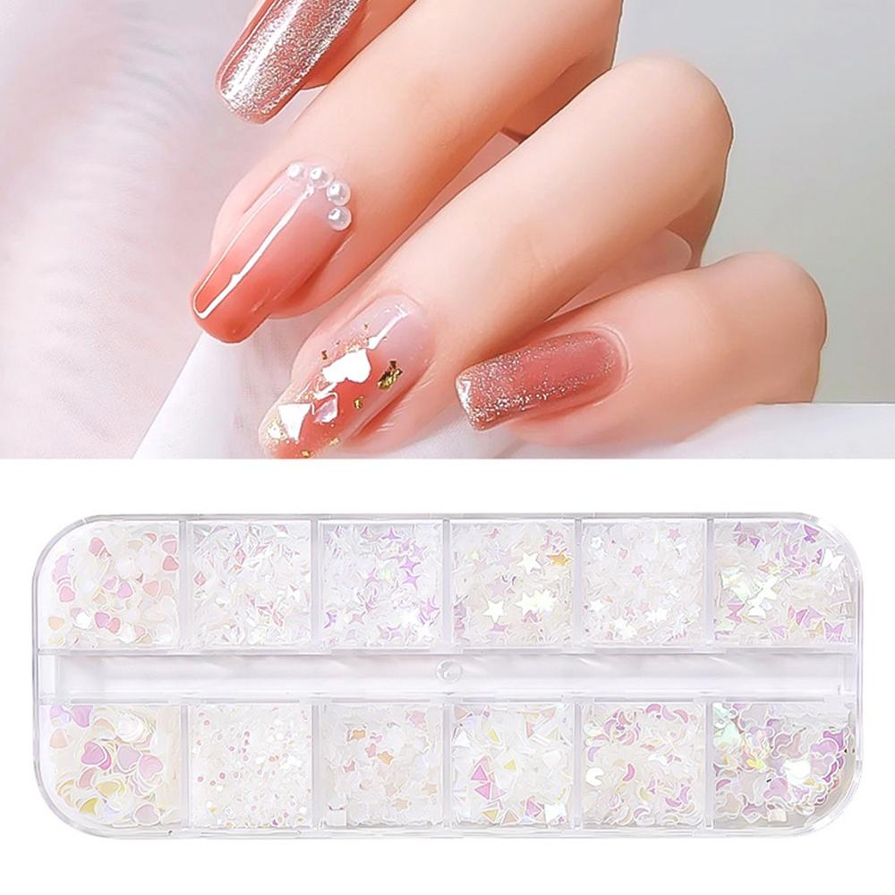 Mxbeauty Nail Art Sequin Butterfly Berbentuk Khusus Cellophane DIY Stiker Kuku