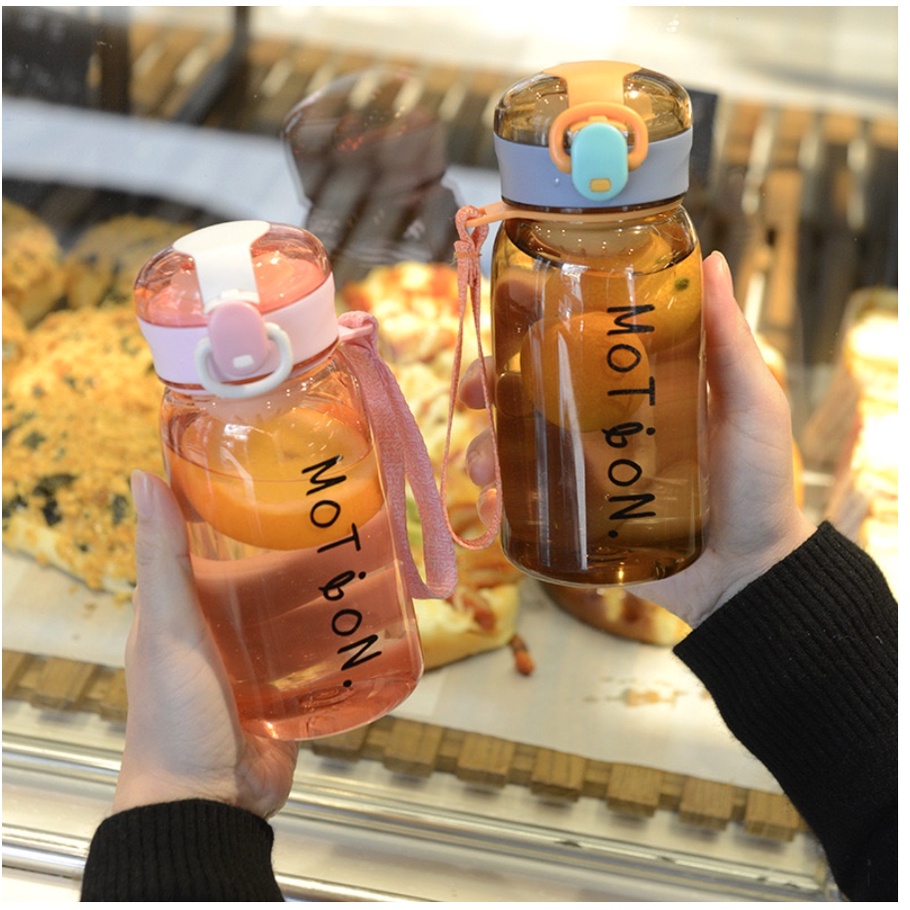 Botol Minum BPA Free bisa Infused Water 400 ML / Botol Air Ada Penyaring Anti Pecah Anti Tumpah FREE TALI Botol