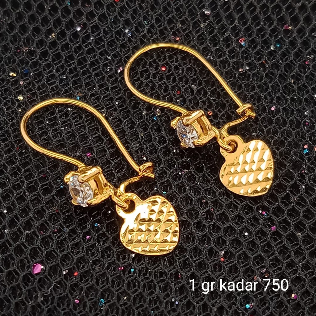 NEW Anting Emas 17 K - 1 gr Kadar 750 - 3386