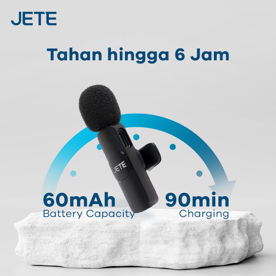 Microphone Clip On Wireless JETE CO1 - Garansi 2 Tahun