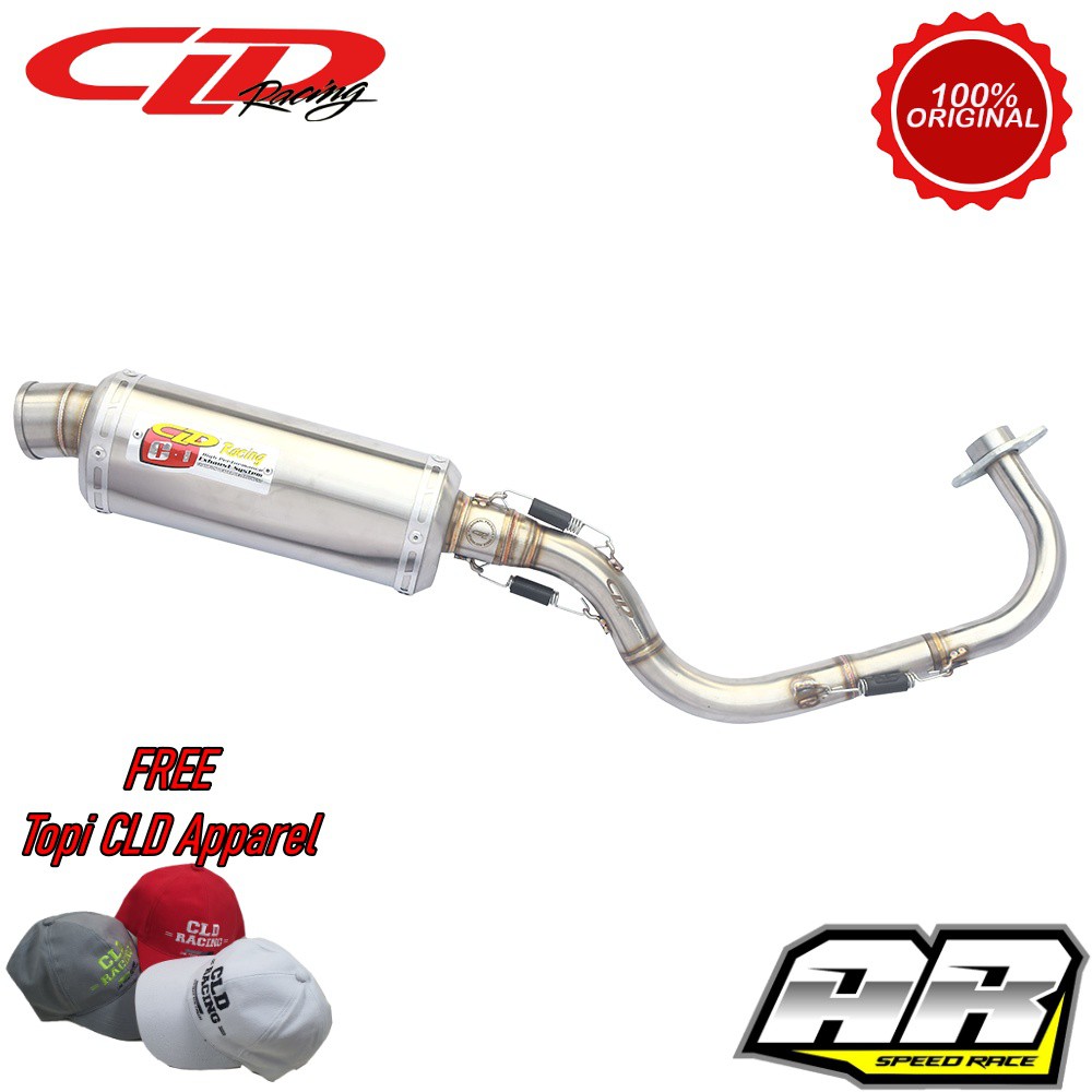 Knalpot CLD Racing Yamaha Mio Sporty Fino Nouvo C1 Oval