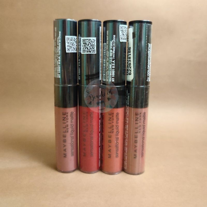 Maybelline Color Sensational Liquid Lipstick Make Up Lipstik (Matte Lipcream) - Sensationally Me