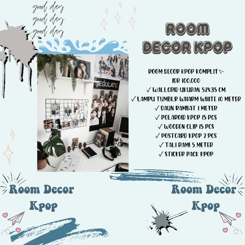PAKET ROOM DECOR KPOP DEKOR KAMAR
