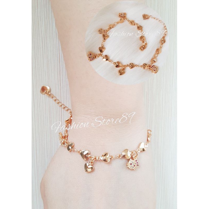 Gelang Love Jurai Kitty import xuping perhiasan lapis emas 18k bestseller xuping impor