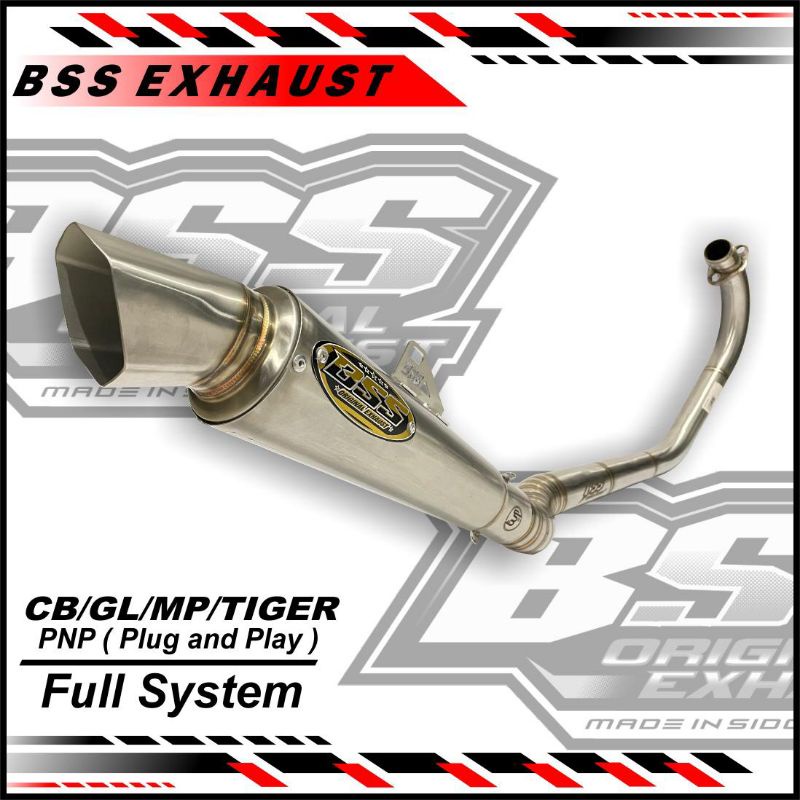 KNALPOT BSS_ORIGINAL MODEL SEGINAM PNP MP GL CB TIGER FREE LASER NAMA