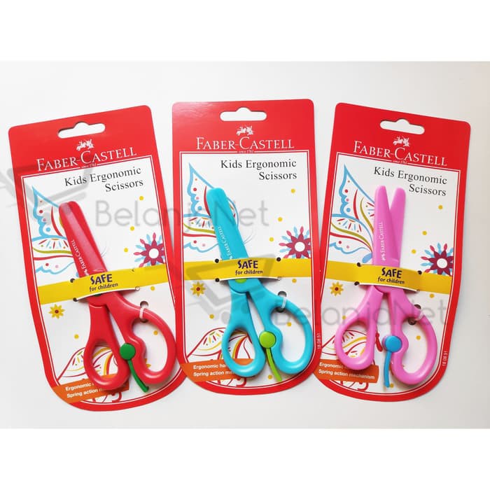 Gunting Faber Castell ( Kids Ergonomic Scissors ) / Gunting Anak