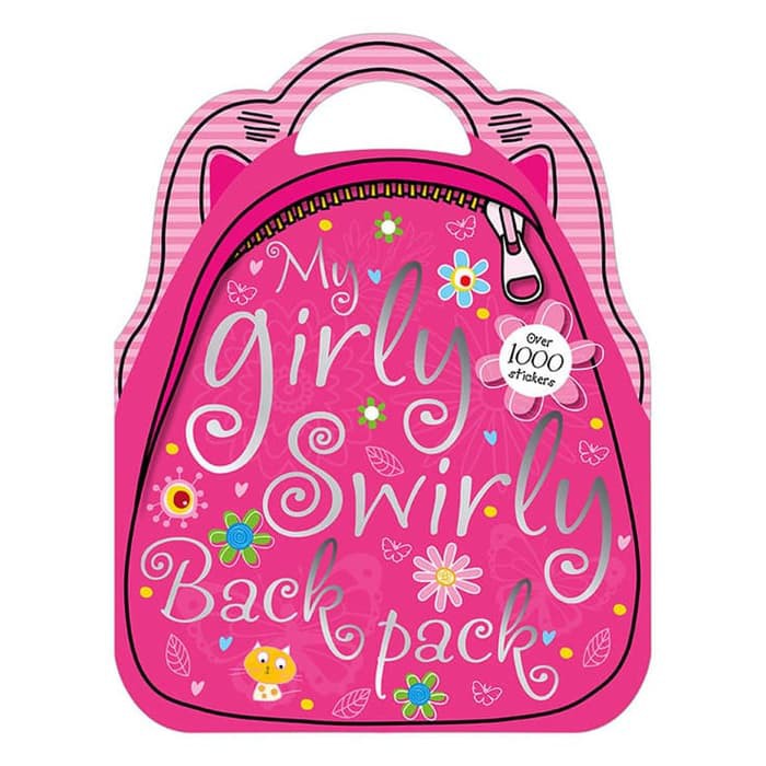 

My Girly Swirly Backpack Sticker Bag Book with over 1000 Stickers
