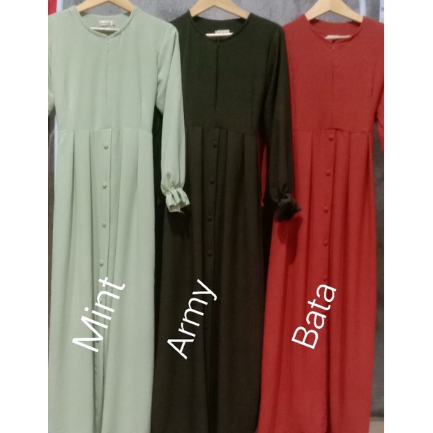 Azima Dress // Gamis terbaru Crinkle size M L XL-3