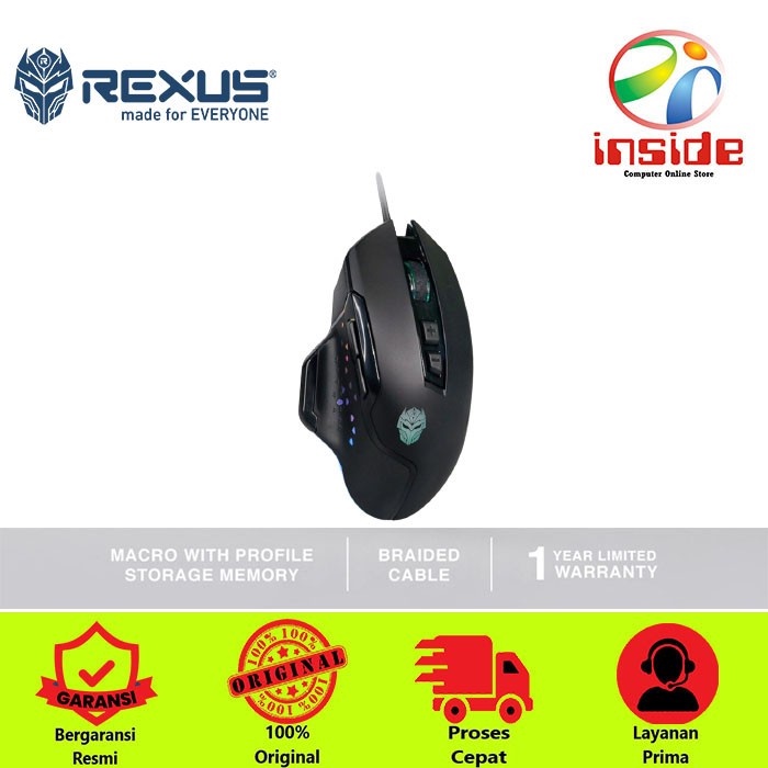 Rexus Mouse Gaming Xierra X8 3200Dpi