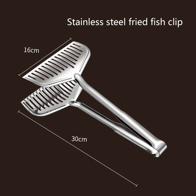 Btsg Tongs / Capitan Makanan Bahan Stainless Steel Untuk Bbq / Ikan / Steak