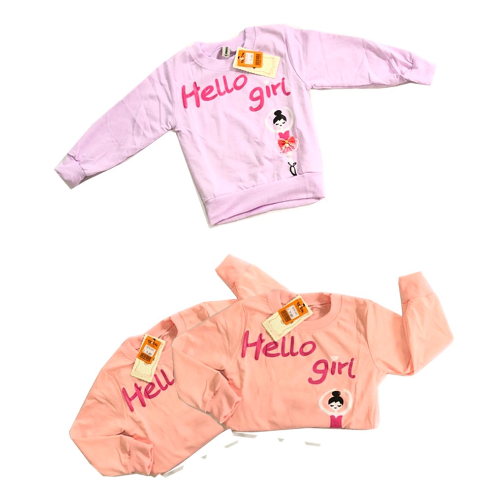 KAOS ANAK CEWEK CREWNECK IMPORT PAKAIAN BAJU ANAK-ANAK JAKET SWEATER ANAK PEREMPUAN MURAH