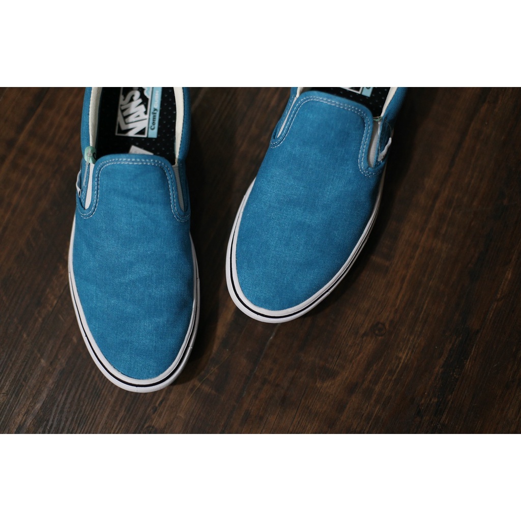 Vans Slip On Washed Canvas Carbeansea Original