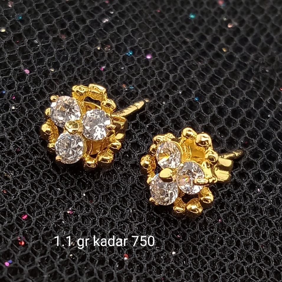 New Anting Emas 17K - 1.1 gr Kadar 750 - 1795