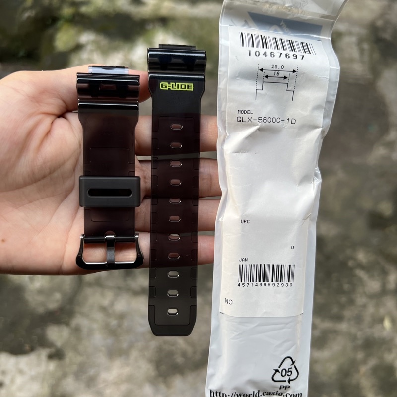 Strap tali jam tangan casio g-shock original GLX-5600C 1D band GLX 5600 1D
