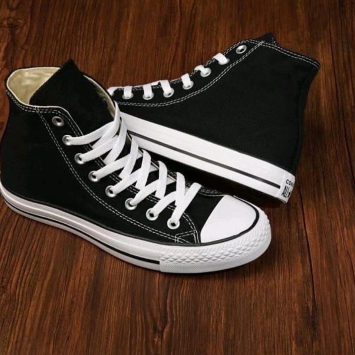 KUALITAS  SEPATU CONVERSE ALL STAR HITAM TINGGI BOOTS GRADE ORIGINAL 레