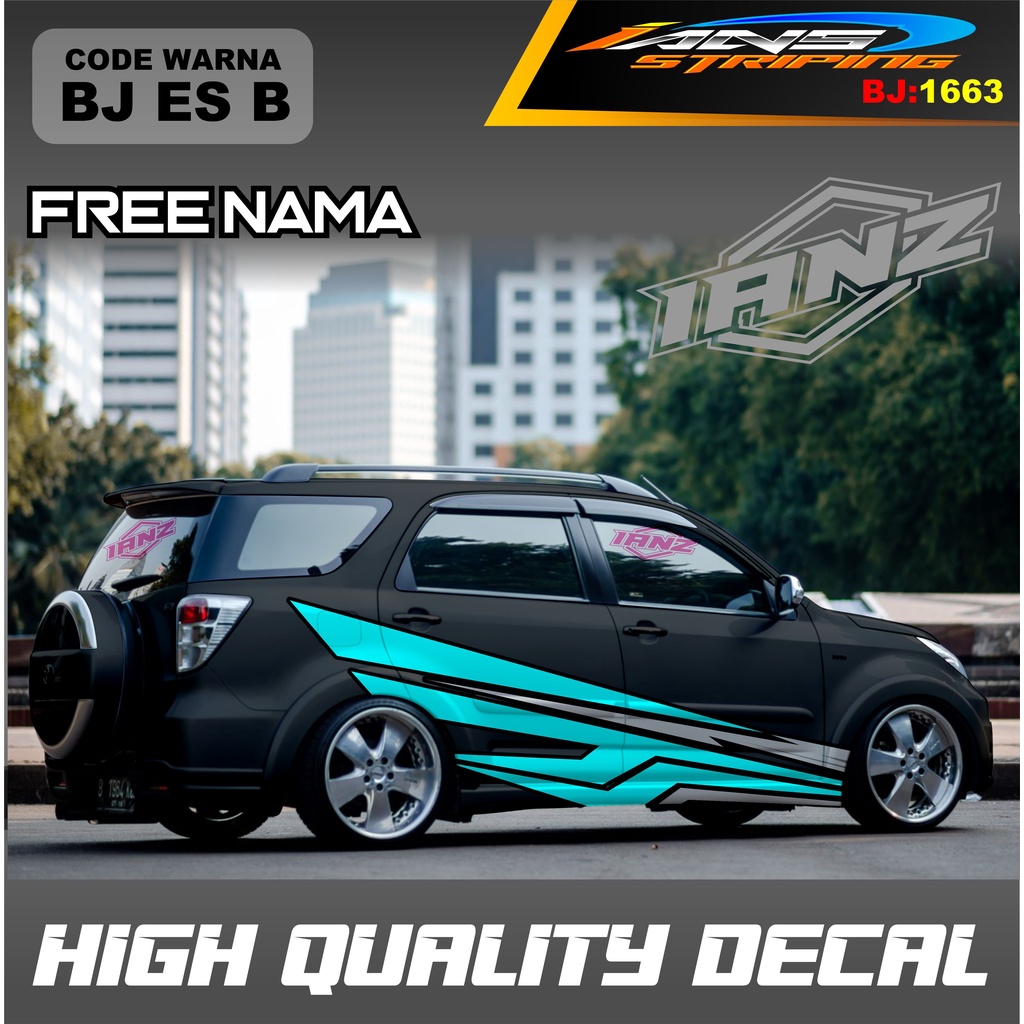 STICKER MOBIL TERIOS / VARIASI STICKER DECAL MOBIL AVANZA XENIA INNOVA / DECAL STIKER GRAND LIVINA / STIKER MOBIL