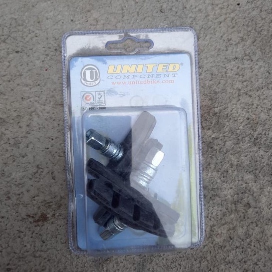 TERMURAH!!! Karet Rem Sepeda V Brake Model Kunci L / UNITED / Realpict